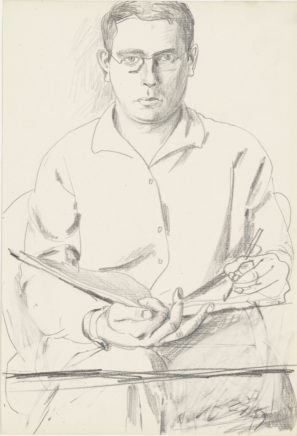 Selbst, 1959, Bleistift auf Papier, 28,5 x 19,5 cm